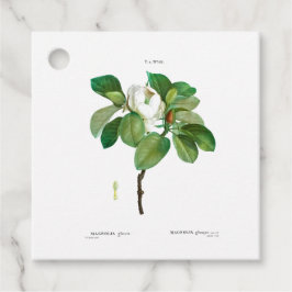VINTAGER BOTANISCHER "MAGNOLIA" FAVOR TAG GESCHENKANHÄNGER