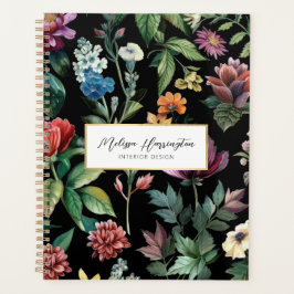 Vintager botanischer Stil-Designer Planer