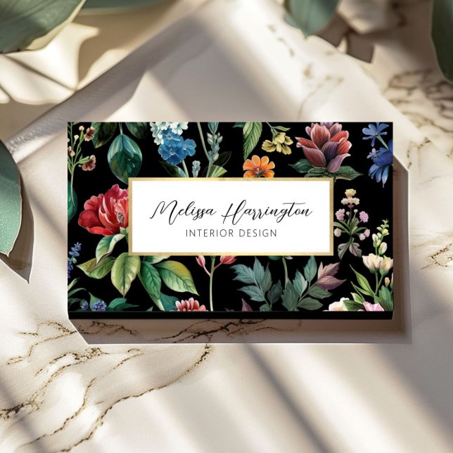 Vintager botanischer Stil-Designer Visitenkarte (Von Creator hochgeladen)