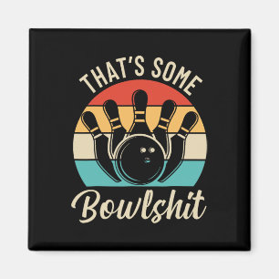 Vintager Bowling Das ist ein Bowl Retro Team Bowle Magnet
