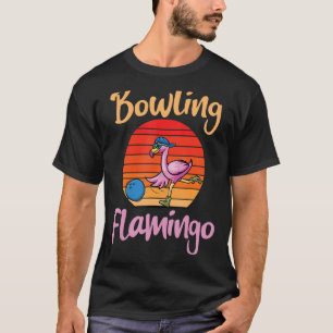 Vintager Bowling Flamingo Shorebirds T-Shirt