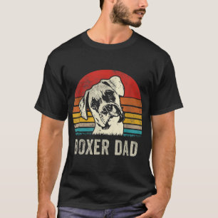 Vintager Boxer Vater je Daddy gibt Hunde Vater Vat T-Shirt