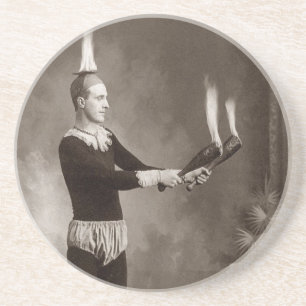 Vintager Brandbrecher Getränkeuntersetzer