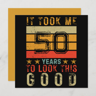 Vintager Brauch 50. Geburtstag für Männer