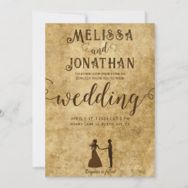 Vintager Brautgarten Einladung