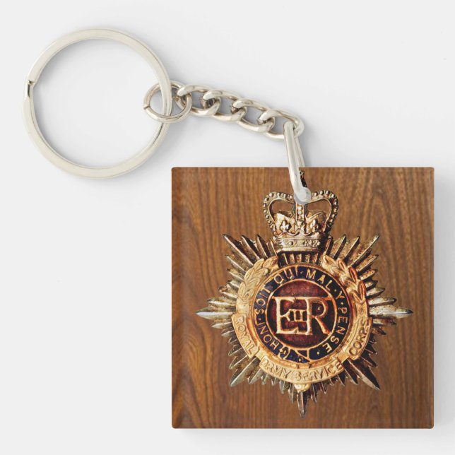 Vintager britischer Polizeibeamter Oberleitungs-Ab Schlüsselanhänger (Vorderseite)