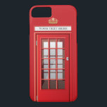 Vintager britischer roter Case-Mate iPhone hülle<br><div class="desc">Vintages britisches rotes Telefonzelle-Gewohnheits-Monogramm</div>
