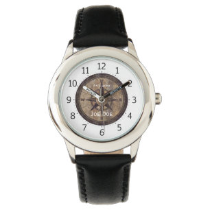 Vintager Brown-Kompass Armbanduhr