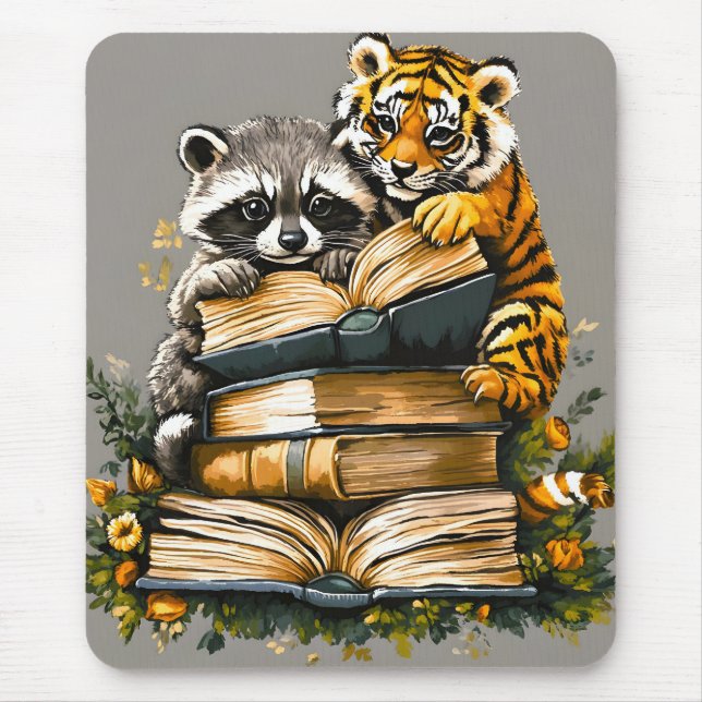 Vintager Buchclub Mousepad (Vorne)