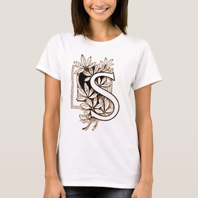 Vintager Buchstabe 'S' Collage - Shirt (Vorderseite)