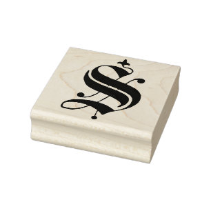Vintager Buchstabe S Gummistempel