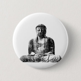 Vintager Buddha-Knopf Button