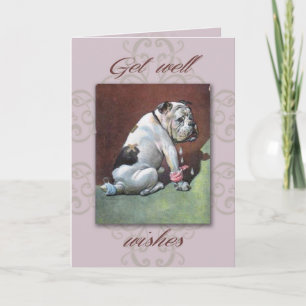 Vintager Bull Dog Bohrkarte Karte