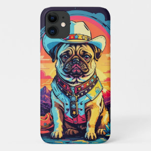 Vintager Bulldog Cowboy Funny Western Dog Case-Mate iPhone Hülle