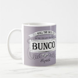 Vintager Bunco Player Monogramm-Name Kaffeetasse