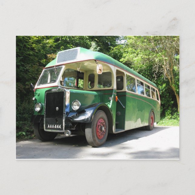 Vintager Bus, 1940 Transport, Nostalgie-Image Postkarte (Vorderseite)