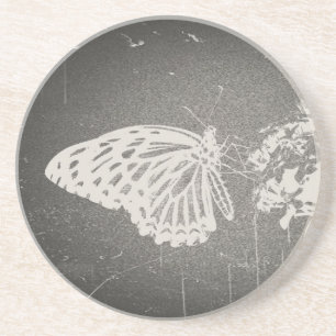 Vintager Butterfly-Untersetzer Sandstein Untersetzer