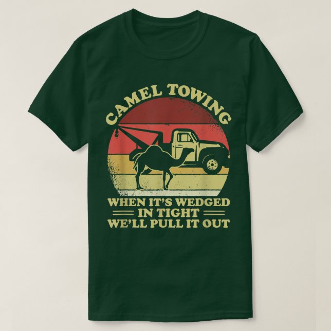 Vintager Camel Towing Spaß Tow T-Shirt (Design vorne)