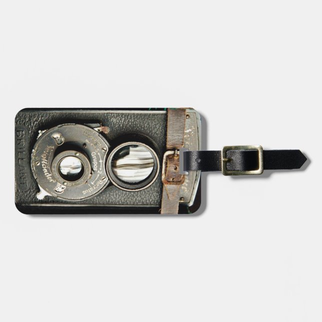 Vintager Camera-Gepäckträger Gepäckanhänger (Vorderseite horizontal)