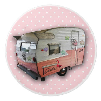 Vintager Camperfachgriff Keramikknauf