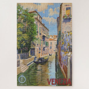 Vintager Canal Venedig Italien Reisen