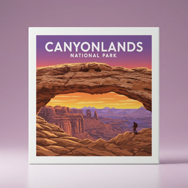 Vintager Canyonlands-Nationalpark Fliese (Von Creator hochgeladen)
