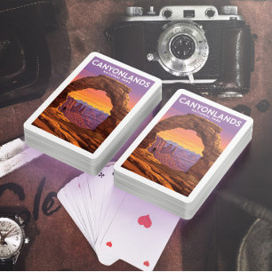 Vintager Canyonlands-Nationalpark Spielkarten