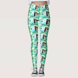 Vintager Caravan casa Thunder_Cove Leggings