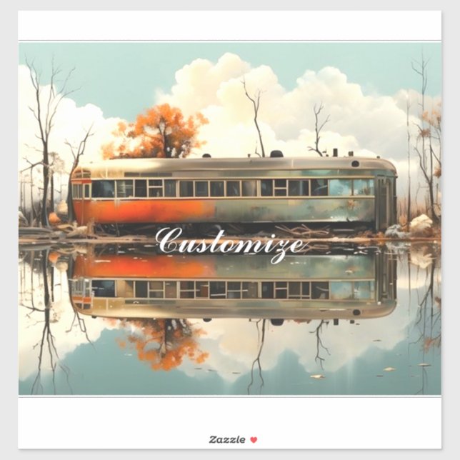 Vintager Caravan Trailer RV Thunder_Cove Aufkleber (Blatt)