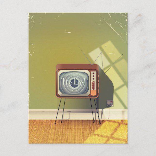 Vintager Cartoon Postkarte (Vorderseite)