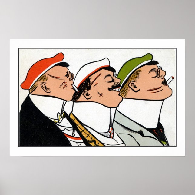 Vintager Cartoon - Wissenschaftszentrum Mensur Poster (Vorne)