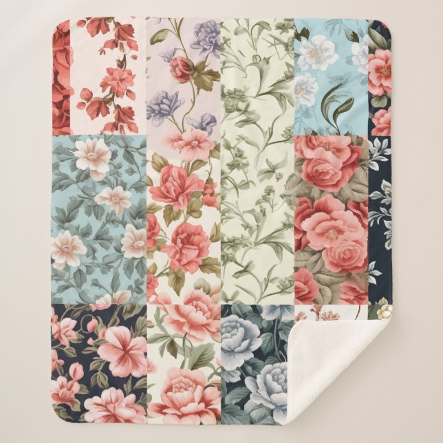 Vintager Charme Sherpadecke (Vorderseite)