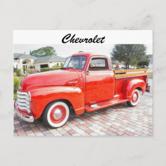 Vintager Chevrolet Truck Postkarte