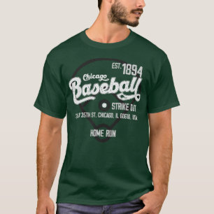 Vintager Chicago Baseball Est 1894 Baseball Fan T-Shirt