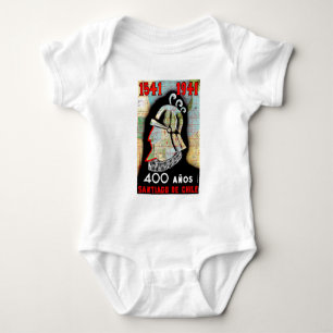 Vintager Chile Santiago Travel Baby Strampler