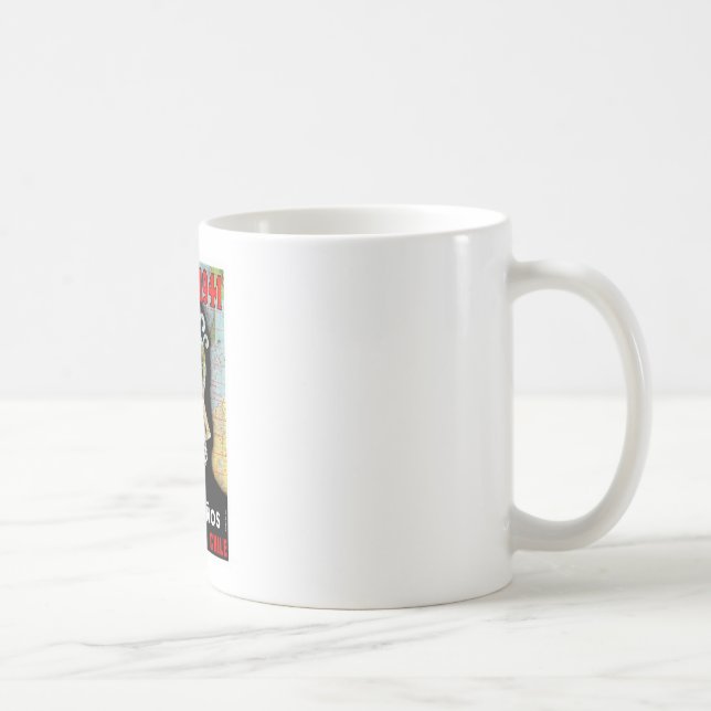 Vintager Chile Santiago Travel Kaffeetasse (Rechts)