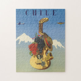 Vintager Chile Travel Poster Design