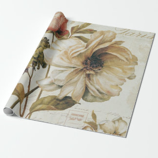 Vintager Chinese Rose Geschenkpapier
