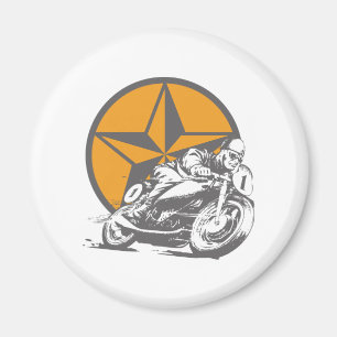 Vintager Circle Star Magnet