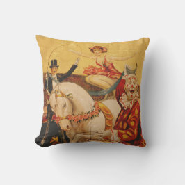 Vintager Circus Art Throw Kissen