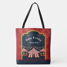 Vintager Circus Karneval Happy Geburtstag Tasche