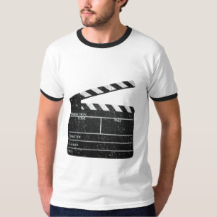 Vintager Clapperboard Filmemacherschiefer Film-T - T-Shirt