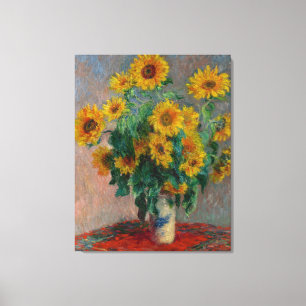 Vintager Claude Monet Bouquet Leinwanddruck
