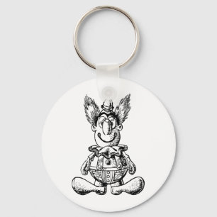 Vintager Clown-Schlüsselanhänger Schlüsselanhänger