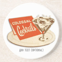 Vintager Cocktail-Untersetzer
