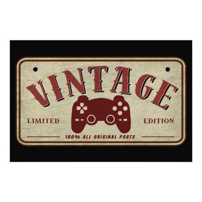 Vintager Controller Limited Edition Originalteile Fotodruck (Vorne)