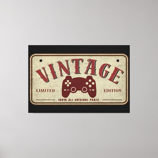 Vintager Controller Limited Edition Originalteile Leinwanddruck (Vorderseite)