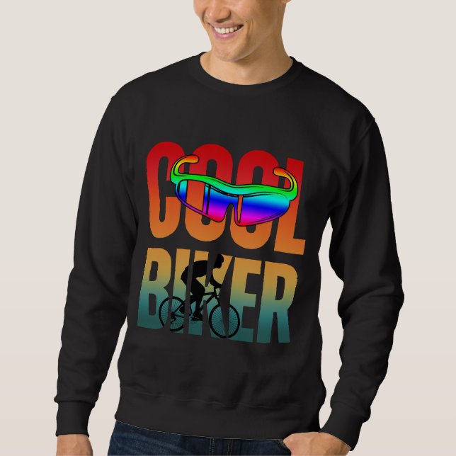 Vintager Cooler Biker Sweatshirt (Vorderseite)