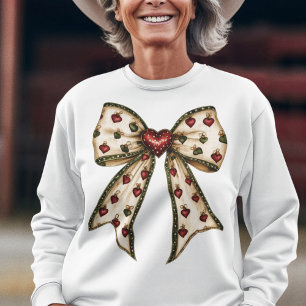 Vintager Coquette Bow mit Niedlichen Urlaubsorname T-Shirt
