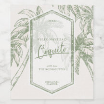 Vintager Coquito Tropical Palm Tree
